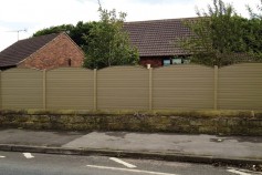 Natural gravel boards fitted with convex tops.